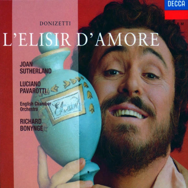 Gaetano Donizetti / Joan Sutherland, Luciano Pavarotti, Dominic Cossa, Spiro Malas, Maria Casula, English Chamber Orchestra, The Ambrosian Opera Chorus, Richard Bonynge : L'Elisir D'Amore (2xCD, Album, RE + Box, Sli)