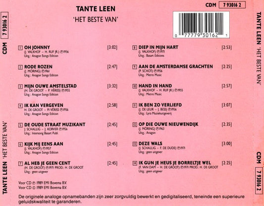 Tante Leen : Het Beste Van (CD, Comp)