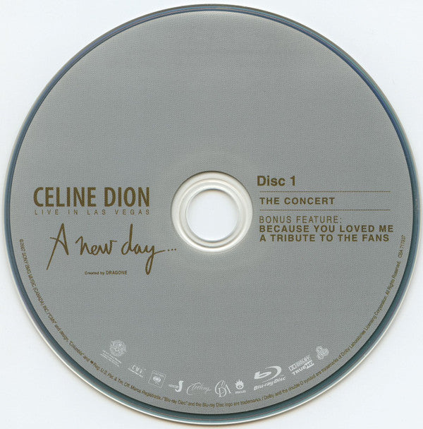 Céline Dion : A New Day... Live In Las Vegas (2xBlu-ray, RP, Reg)