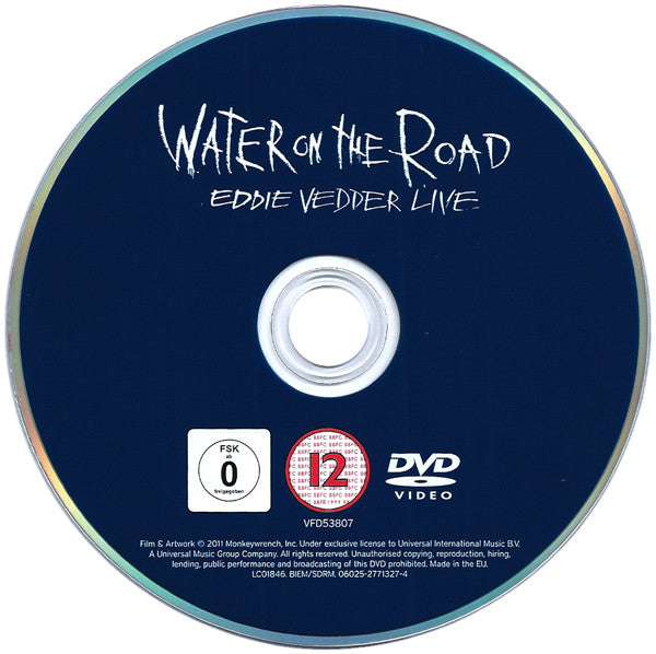 Eddie Vedder : Water On The Road: Eddie Vedder Live (DVD-V, NTSC)