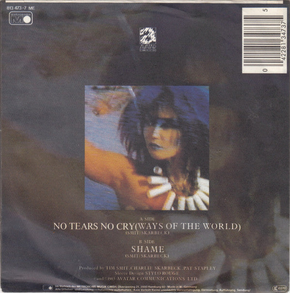 De Blanc : No Tears No Cry (Ways Of The World) (7", Single)