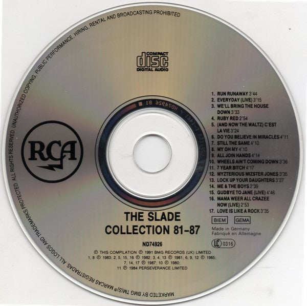 Slade : The Slade Collection 81-87 (CD, Comp)