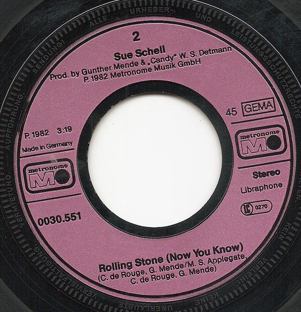 Sue Schell : Simple Things (7", Single)