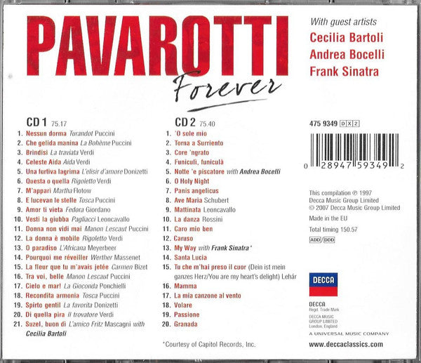 Luciano Pavarotti : Pavarotti Forever (2xCD, Comp, RE)