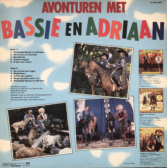 Bassie & Adriaan : Avonturen Met Bassie En Adriaan (LP)