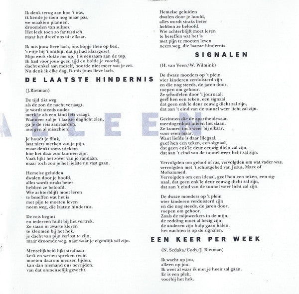 Ernst Daniël Smid : Even Alleen (CD, Album)