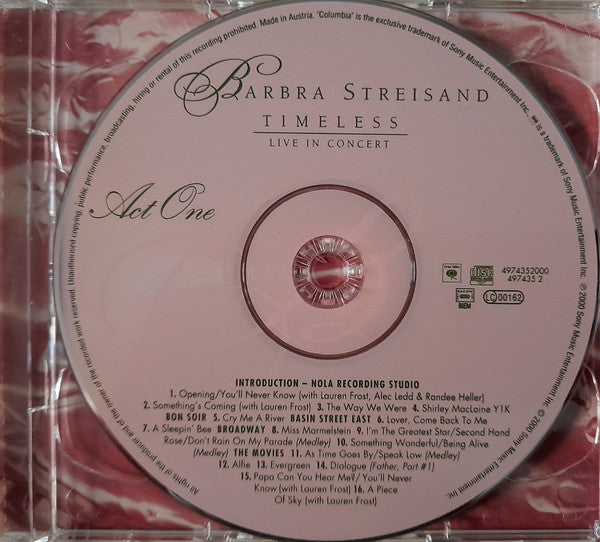 Barbra Streisand : Timeless - Live In Concert (2xCD, Album)