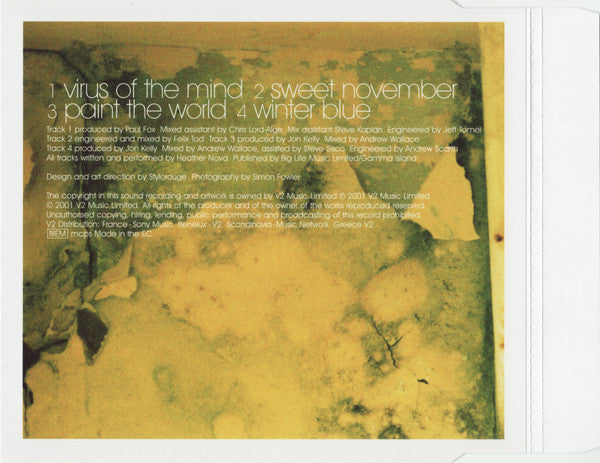 Heather Nova : Virus Of The Mind (CD, Single)