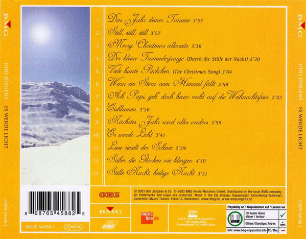 Udo Jürgens : Es Werde Licht: Meine Winter- Und Weihnachtslieder (CD, Comp, Copy Prot.)