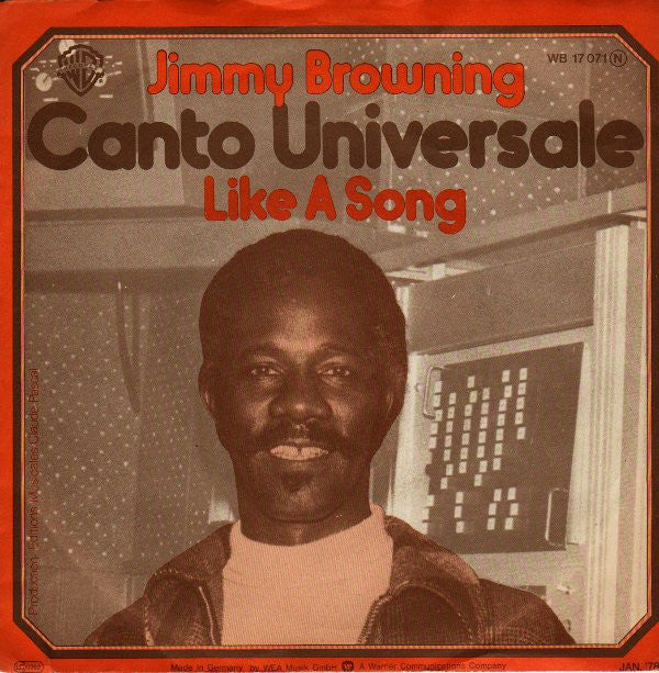 Jimmy Browning : Canto Universale / Like A Song (7", Single)