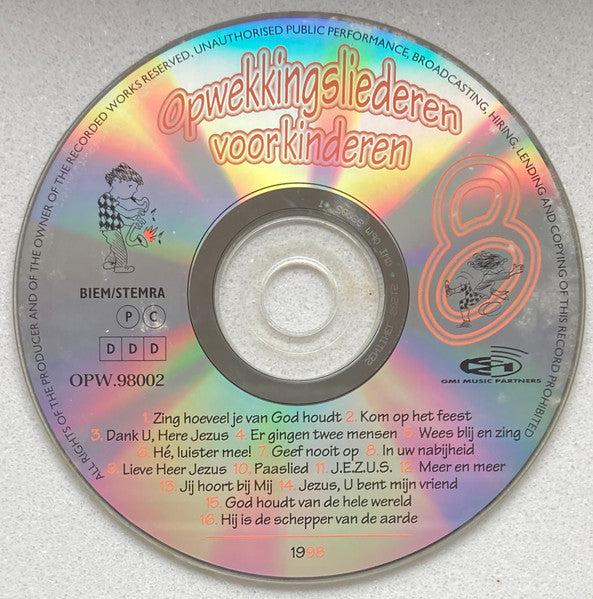 Opwekkingsliederen Voor Kinderen : Opwekkingsliederen Voor Kinderen 8 (CD, Album)