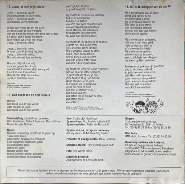 Opwekkingsliederen Voor Kinderen : Opwekkingsliederen Voor Kinderen 8 (CD, Album)