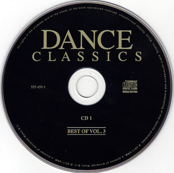 Various : Dance Classics - Best Of Vol. 3 (3xCD, Comp)
