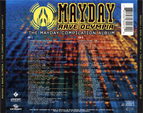 Various : Mayday - Rave Olympia - The Mayday Compilation Album (2xCD, Comp)