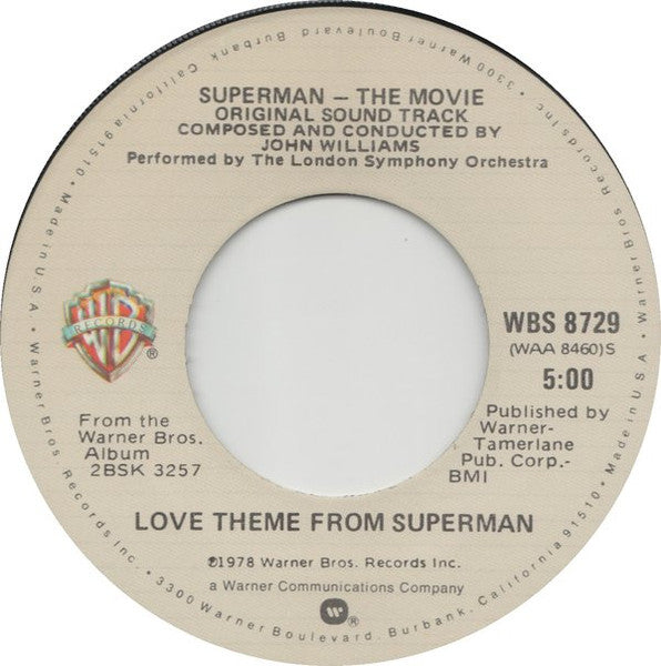 John Williams (4) Conducting London Symphony Orchestra : Theme From Superman (Main Title) (7", Single)