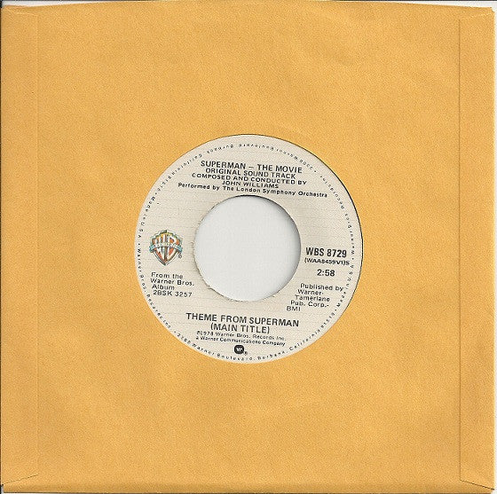 John Williams (4) Conducting London Symphony Orchestra : Theme From Superman (Main Title) (7", Single)