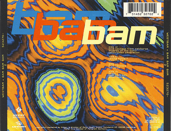 Westbam : Bam Bam Bam (CD, Album)