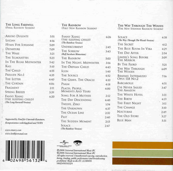 Ketil Bjørnstad : Rainbow Sessions (3xCD, Album + Box)