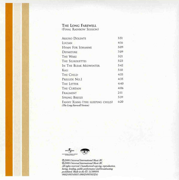 Ketil Bjørnstad : Rainbow Sessions (3xCD, Album + Box)