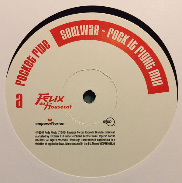 Felix Da Housecat : Rocket Ride (12")