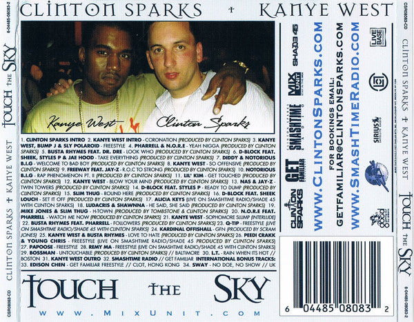 Clinton Sparks + Kanye West : Touch The Sky (CD, Mixtape)