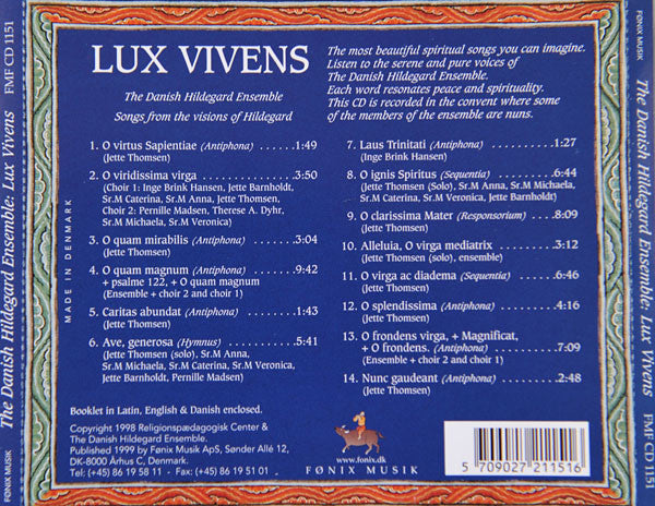 The Danish Hildegard Ensemble : Lux Vivens (CD)