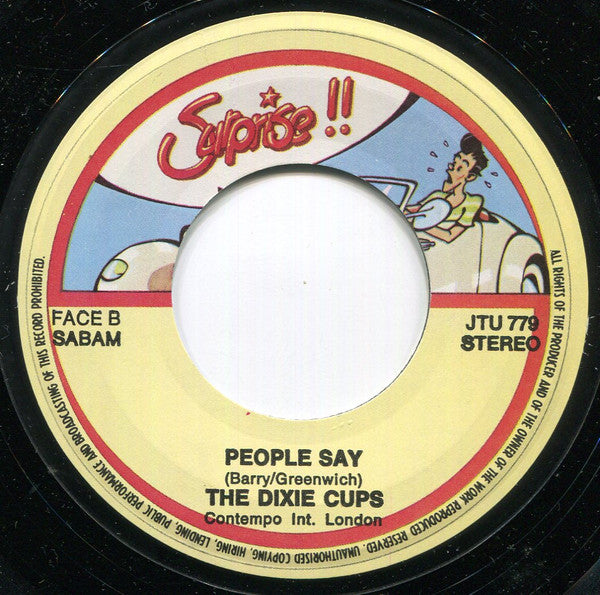 The Dixie Cups : Chapel Of Love / People Say (7")