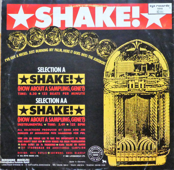Gene And Jim Are Into Shakes : Shake! (12")