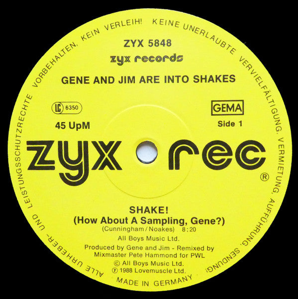Gene And Jim Are Into Shakes : Shake! (12")