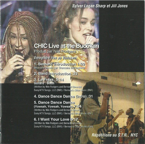 Chic : Live At The Budokan (CD, Album)