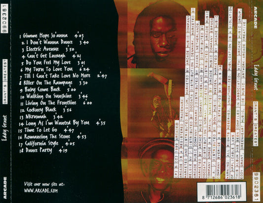 Eddy Grant : Grant's Greatest (CD, Comp)