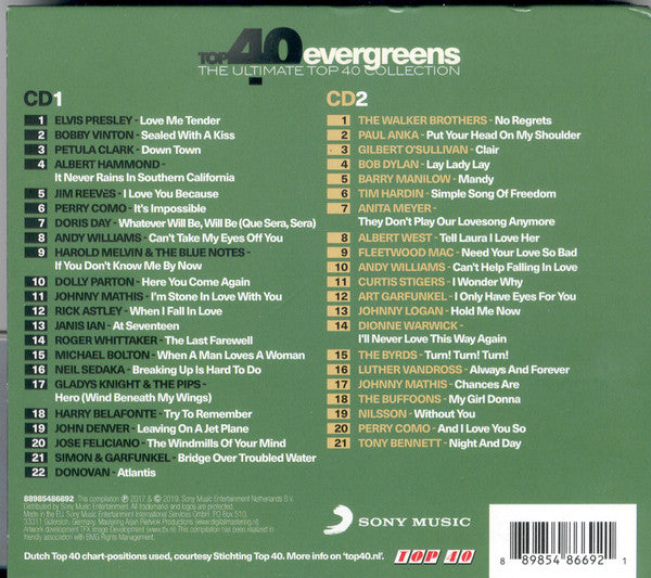 Various : Top 40 Evergreens (2xCD, Comp)