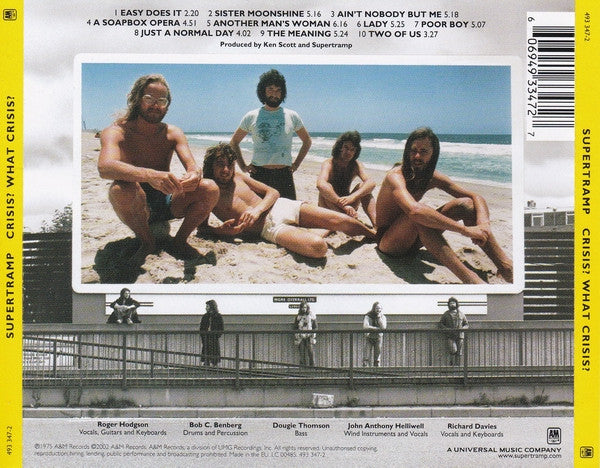 Supertramp : Crisis? What Crisis? (CD, Album, RE, RM)