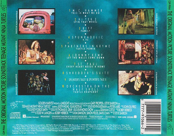 Various : The Original Motion Picture Soundtrack Teenage Mutant Ninja Turtles (CD, Album)