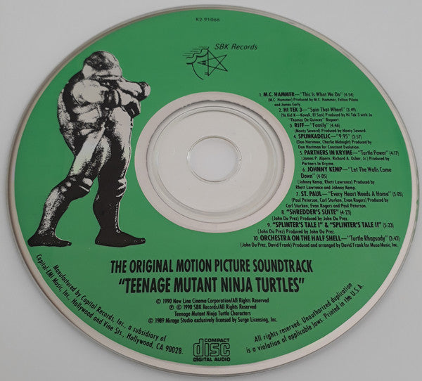 Various : The Original Motion Picture Soundtrack Teenage Mutant Ninja Turtles (CD, Album)