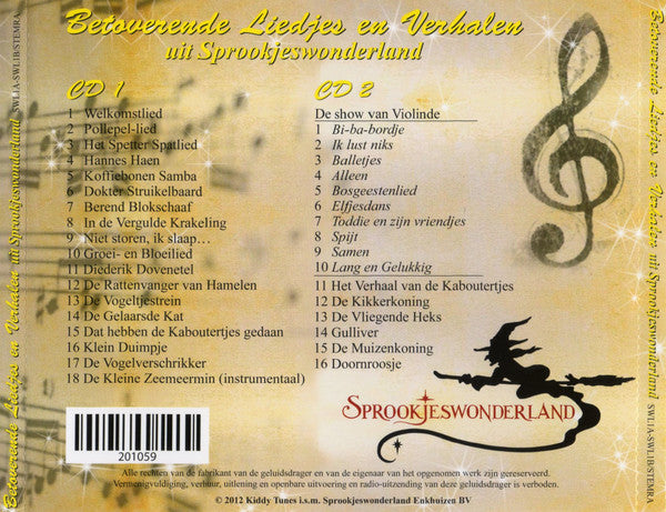 Sprookjeswonderland : Betoverende Liedjes En Verhalen Uit Sprookjeswonderland (2xCD, Album)