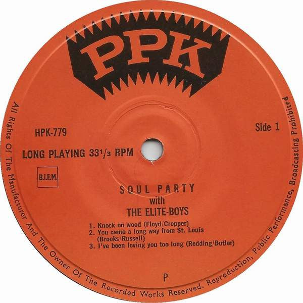 The Elite Boys : Soul Party With The Elite Boys (7")