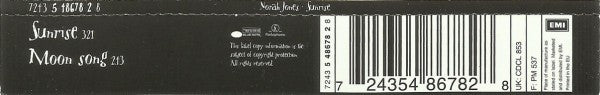 Norah Jones : Sunrise (CD, Single)
