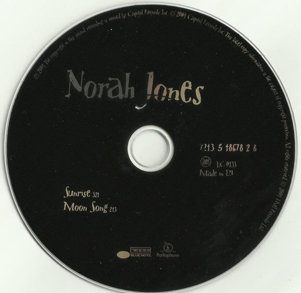 Norah Jones : Sunrise (CD, Single)