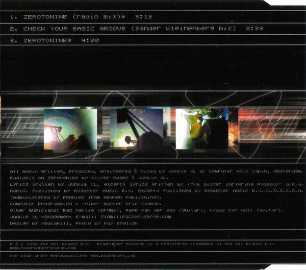 Junkie XL : Zerotonine (CD, Single)