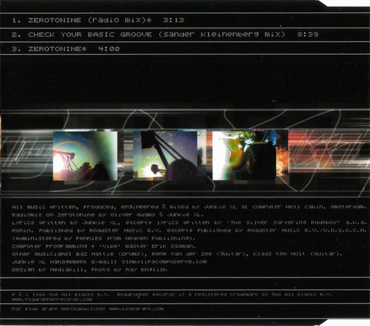 Junkie XL : Zerotonine (CD, Single)