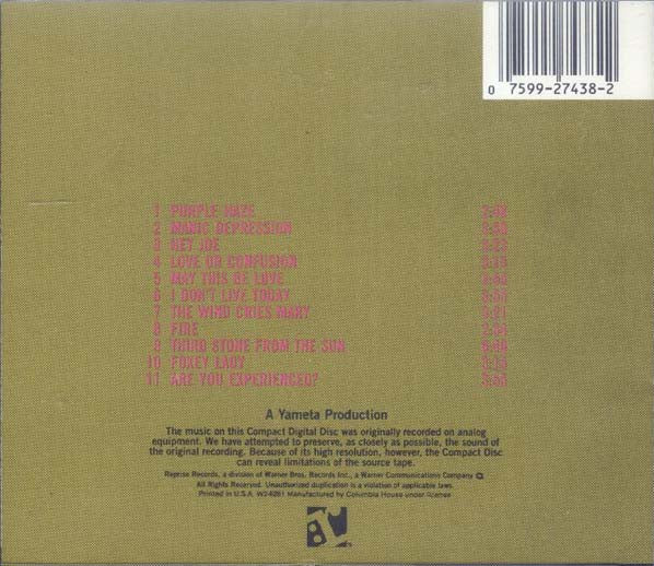 The Jimi Hendrix Experience : Are You Experienced? (CD, Album, Club, RE, RM)