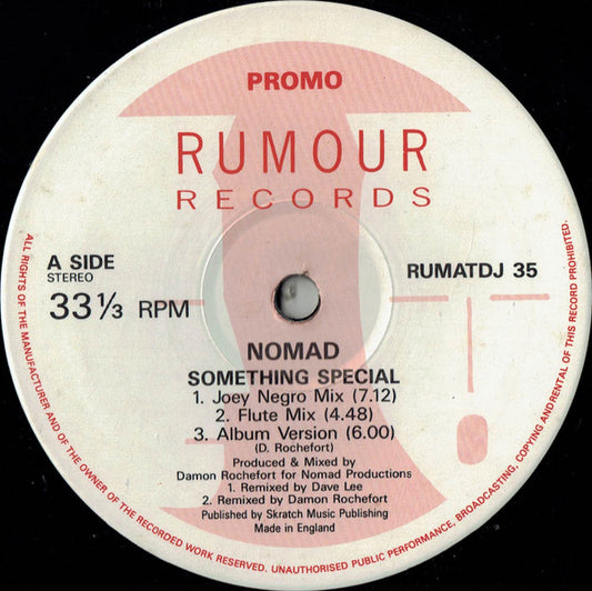 Nomad : Something Special (12", Promo)