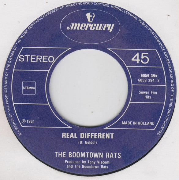 The Boomtown Rats : The Elephants Graveyard (Guilty) (7", Single)