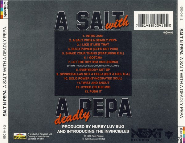 Salt 'N' Pepa Featuring Spinderella : A Salt With A Deadly Pepa (CD, Album)