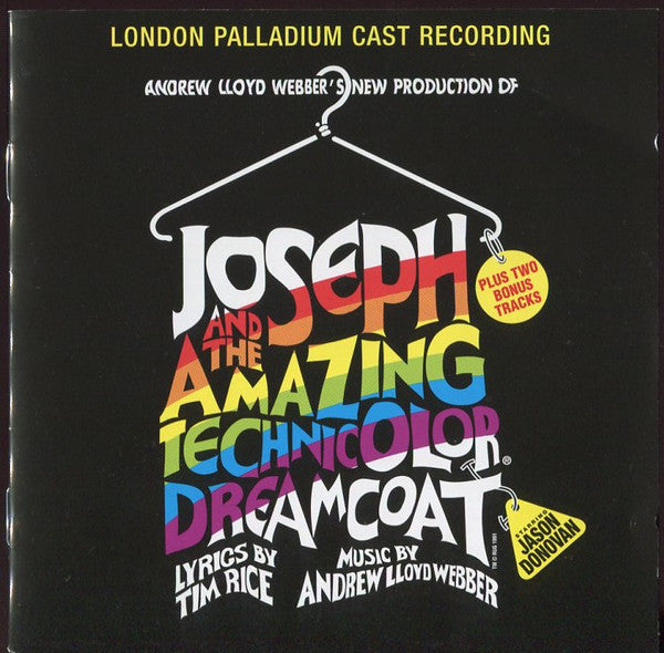 Andrew Lloyd Webber & Tim Rice : Joseph And The Amazing Technicolor Dreamcoat - London Palladium Cast Recording (CD, Album, RE, RM, Spe)