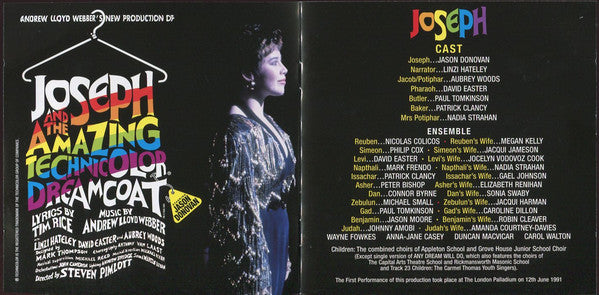 Andrew Lloyd Webber & Tim Rice : Joseph And The Amazing Technicolor Dreamcoat - London Palladium Cast Recording (CD, Album, RE, RM, Spe)