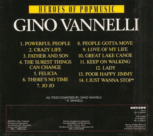 Gino Vannelli : The Very Best Of  Gino Vannelli (CD, Comp)