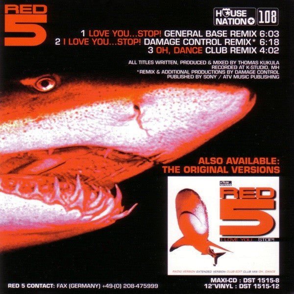 Red 5 : I Love You...Stop! (Remix Edition) (CD, Maxi)