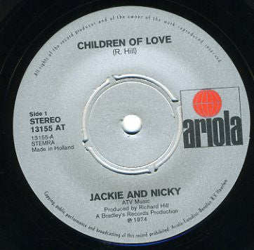 Jackie Lee (2) And Nick Carter (10) : Children Of Love (7", Single)